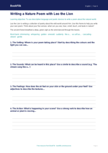 Free Poetry Writing Frame | Year 4 Core | BookFlik