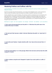 Free Prefixes And Suffixes Track Sheet | Year 4 Core | BookFlik