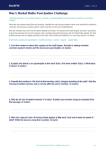 Free Punctuation Track Sheet | Year 4 Core | BookFlik