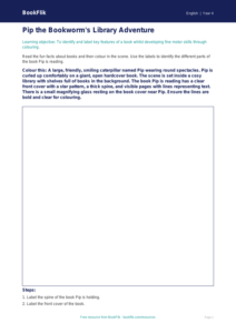 Free Reading Comprehension Colouring Page | Year 4 Core | BookFlik