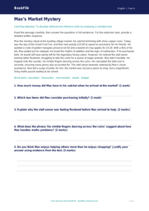 Free Reading Comprehension Worksheet | Year 4 Greater Depth | BookFlik