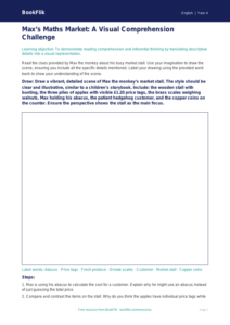 Free Reading Comprehension Drawing Sheet | Year 4 Greater Depth | BookFlik
