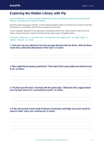 Free Reading Comprehension Writing Frame | Year 4 Core | BookFlik