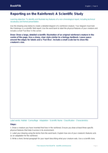 Free Report Writing Drawing Sheet | Year 4 Greater Depth | BookFlik