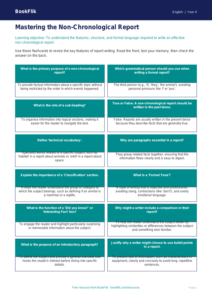 Free Report Writing Flashcards | Year 4 Greater Depth | BookFlik