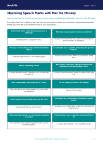 Free Speech Marks Flashcards | Year 4 Core | BookFlik