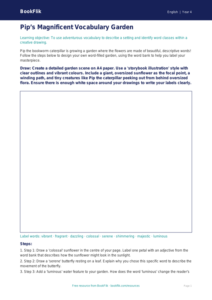 Free Vocabulary Drawing Sheet | Year 4 Greater Depth | BookFlik