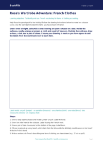 Free Clothes Drawing Sheet | Year 4 Core | BookFlik