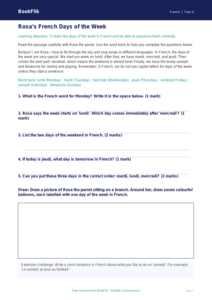 Free Days Of The Week Track Sheet | Year 4 Core | BookFlik
