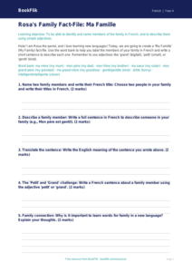 Free Family Tree Template | Year 4 History Core | BookFlik