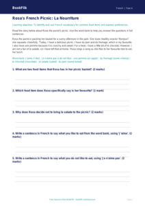 Free Food Track Sheet | Year 4 Core | BookFlik