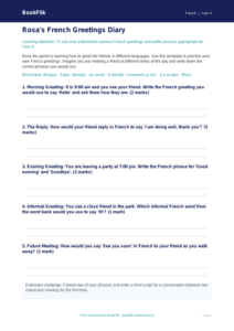 Free Greetings Template | Year 4 Core | BookFlik