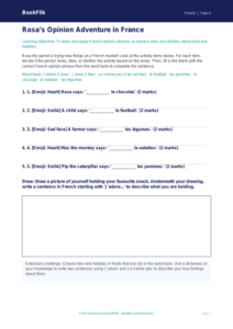 Free Opinion Phrases Activity Sheet | Year 4 Core | BookFlik