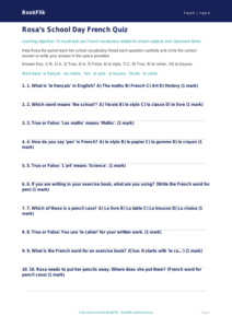 Free Year 4 Math Quiz Worksheet | Printable PDF | BookFlik