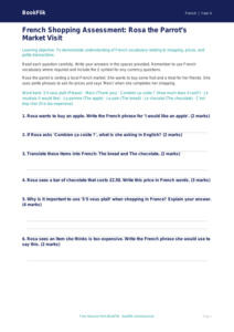Free Shopping Assessment | Year 4 Core | BookFlik