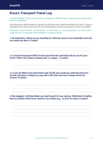 Free Transport Template | Year 4 Core | BookFlik