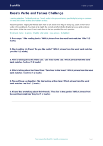 Free Verbs And Tenses Activity Sheet | Year 4 Core | BookFlik