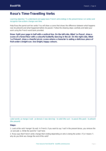 Free Verbs And Tenses Drawing Sheet | Year 4 Core | BookFlik