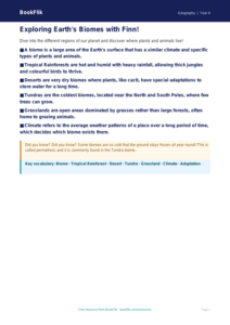 Free Biomes Poster | Year 4 Core | BookFlik