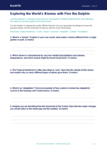 Free Biomes Worksheet | Year 4 Core | BookFlik