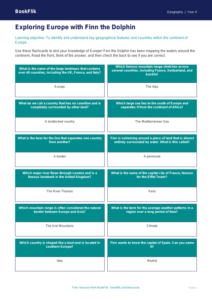 Free Europe Flashcards | Year 4 Core | BookFlik