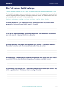 Free Grid References Template | Year 4 Core | BookFlik