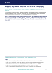 Free Human And Physical Geography Drawing Sheet | Year 4 Core | BookFlik