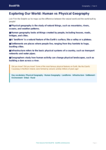 Free Human And Physical Geography Poster | Year 4 Core | BookFlik