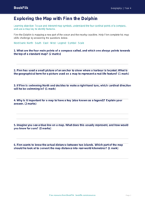 Free Map Skills Worksheet | Year 4 Core | BookFlik