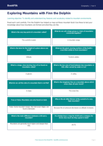 Free Mountains Flashcards | Year 4 Core | BookFlik