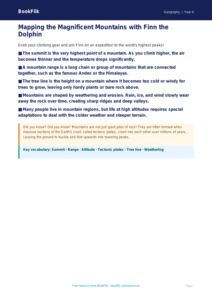 Free Mountains Poster | Year 4 Geography Worksheet | BookFlik
