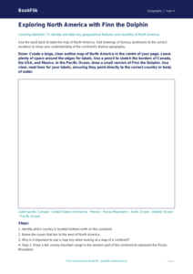Free North America Drawing Sheet | Year 4 Core | BookFlik