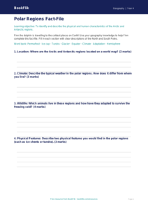 Free Polar Regions Template | Year 4 Core | BookFlik