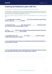 Free Rainforests Activity Sheet | Year 4 Core | BookFlik
