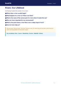 Free Rivers Poster | Year 4 Geography Lesson | BookFlik