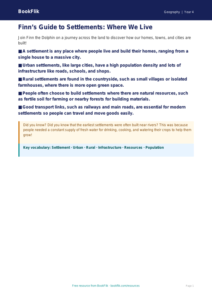 Free Settlements Poster | Year 4 Geography Worksheet | BookFlik