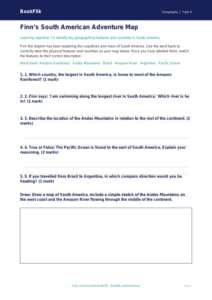 Free South America Activity Sheet | Year 4 Core | BookFlik