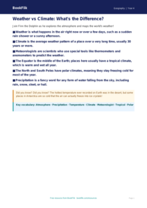 Free Weather And Climate Poster | Year 4 Core | BookFlik