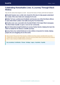 Free Black History Poster | Year 4 Core | BookFlik