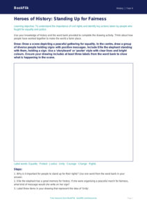 Free Civil Rights Drawing Sheet | Year 4 Core | BookFlik