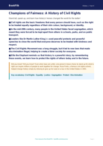 Free Civil Rights Poster | Year 4 Core | BookFlik