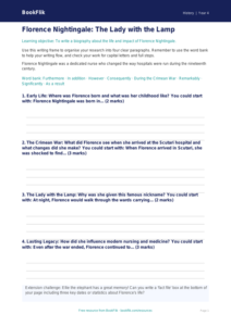 Free Florence Nightingale Writing Frame | Year 4 Core | BookFlik