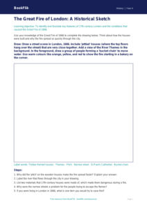 Free Great Fire Of London Drawing Sheet | Year 4 Core | BookFlik