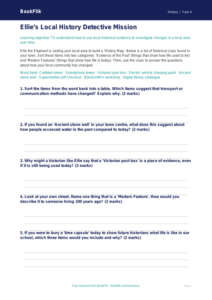 Free Local History Activity Sheet | Year 4 Core | BookFlik