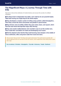 Free Maya Civilisation Poster | Year 4 Core | BookFlik