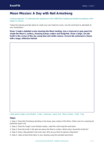 Free Neil Armstrong Drawing Sheet | Year 4 Core | BookFlik