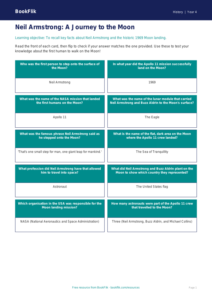 Free Neil Armstrong Flashcards | Year 4 History | BookFlik