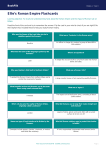 Free Romans Flashcards | Year 4 Core | BookFlik