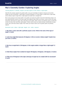 Free Angles Track Sheet | Year 4 Core | BookFlik