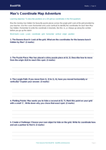 Free Coordinates Template | Year 4 Core | BookFlik